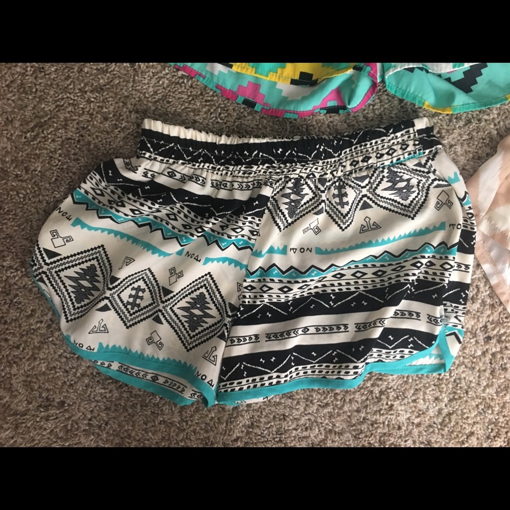 Pattern Blousy Shorts